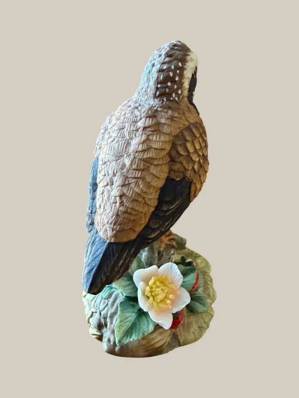 Vintage Gorham Gallery Birds Quail Vignette Figurine Japan Strawberry 5